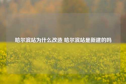 哈尔滨站为什么改造 哈尔滨站是新建的吗