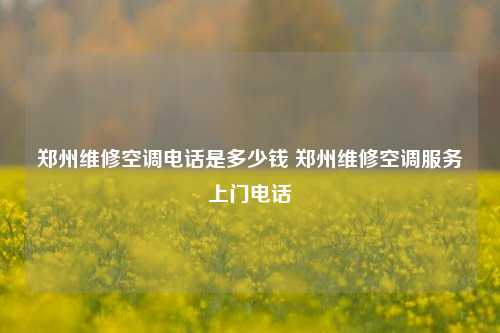 郑州维修空调电话是多少钱 郑州维修空调服务上门电话