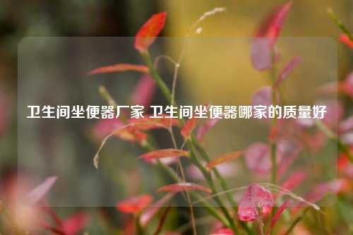 卫生间坐便器厂家 卫生间坐便器哪家的质量好
