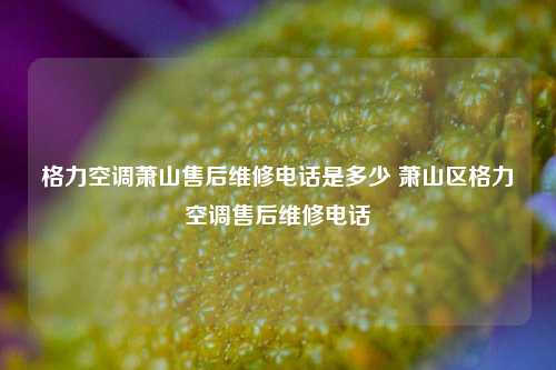 格力空调萧山售后维修电话是多少 萧山区格力空调售后维修电话
