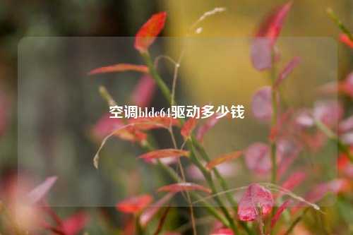 空调bldc64驱动多少钱