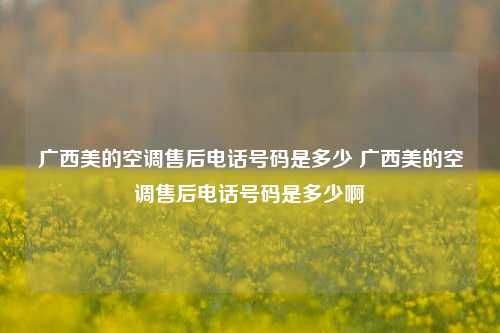 广西美的空调售后电话号码是多少 广西美的空调售后电话号码是多少啊