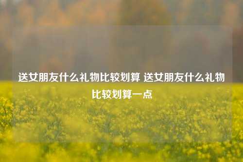 送女朋友什么礼物比较划算 送女朋友什么礼物比较划算一点