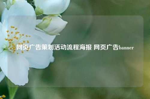 网页广告策划活动流程海报 网页广告banner