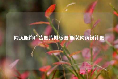 网页服饰广告图片排版图 服装网页设计图