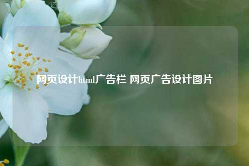网页设计html广告栏 网页广告设计图片